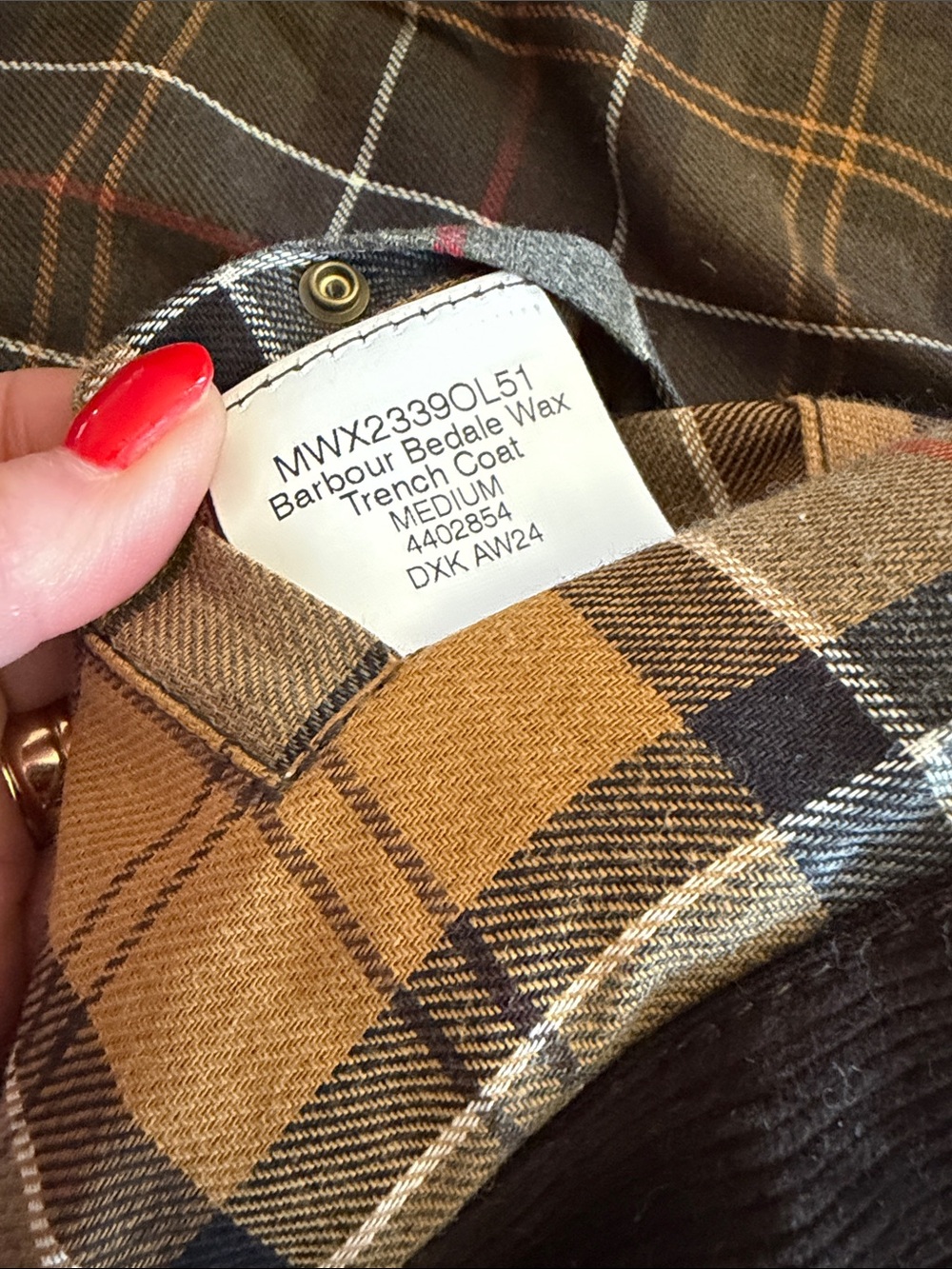 Barbour Classic Bedale Wax Jacket In Olive. Sz M. New - Picture 12 of 13